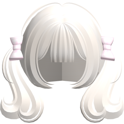 ♡ adorable cute short bow pigtails in blonde thumbnail