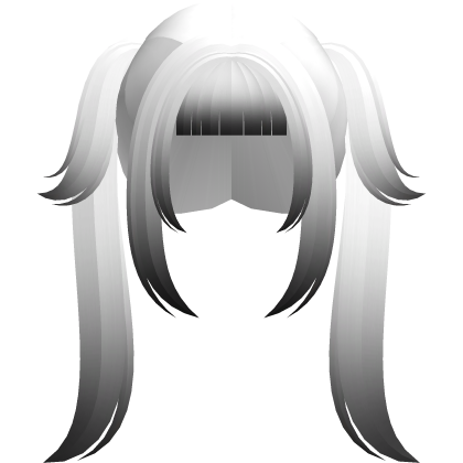 white ombre new cute neat moe anime pigtails