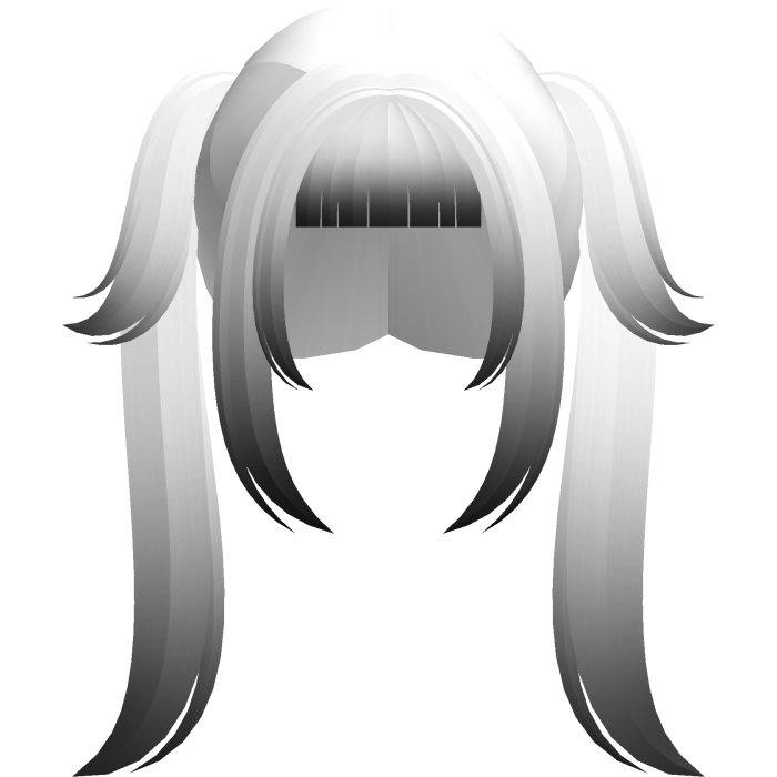 white ombre new cute neat moe anime pigtails