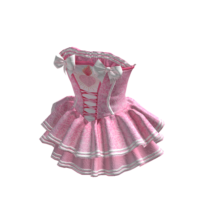 ✨ Royale Kawaii Corset Ruffle Pink Dress thumbnail