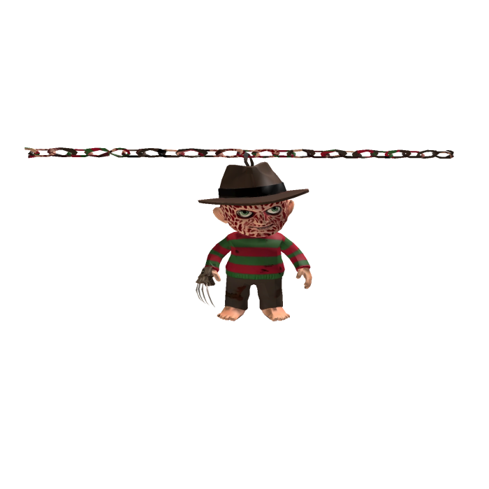 Freddy Krueger Sakura-style horn decoration