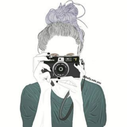 outline girl with the camer Roblox decal