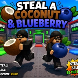 steal a coconut and blueberry icon