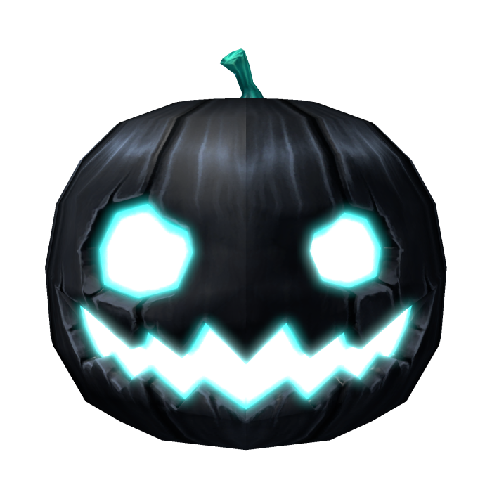 (Emissive) Halloween Pumpkin Creepy Head - Korblox