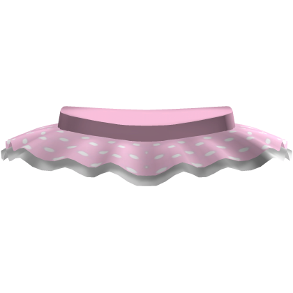cute pink polka dot mini skirt tutu ♡