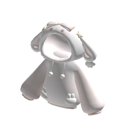 soft fluffy angel bunni hoodie ♡