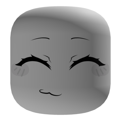 Cute Happy Smile Girl - Grey Roblox item