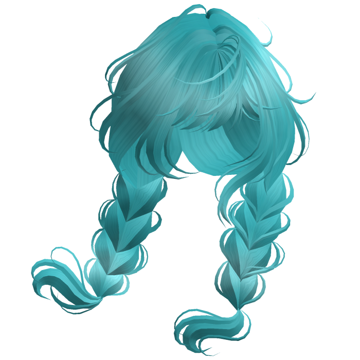 Half N' Half Wispy Windy Braids Ocean Blue