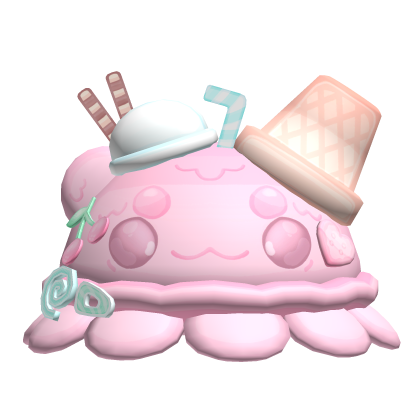 Pink Axolotl Summer Hat thumbnail