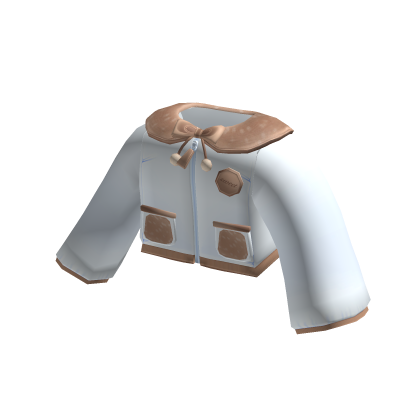 pastel blue fawn winter coat