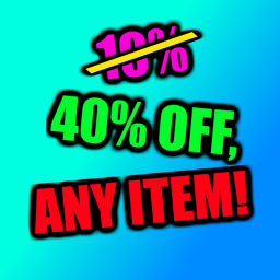 40% Off Any Item!!