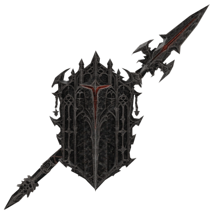 Goth Death Knight Left Shield+Spear Roblox item