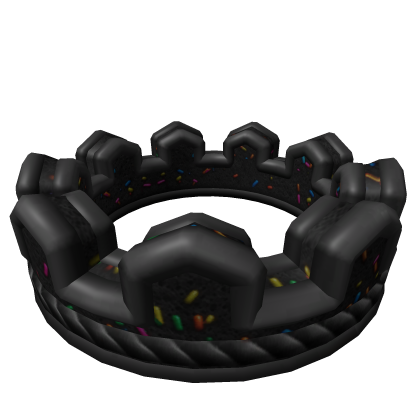 Crown-fetti Cake Addon Black