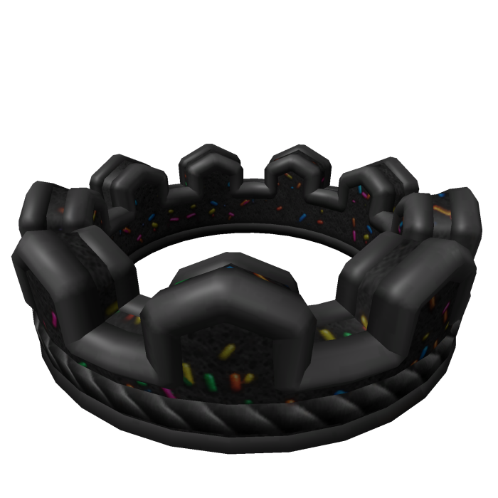 Crown-fetti Cake Addon Black