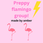 Preppy flamingos group