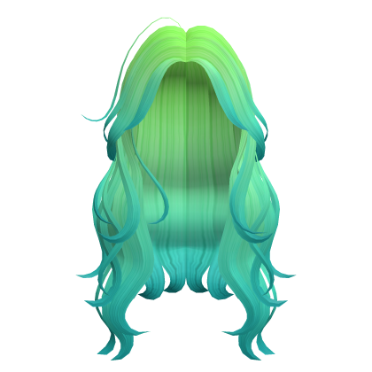 Lush Wavy Long Green Hair thumbnail