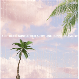 aesthetic sunflower army line runner game!