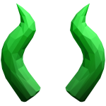 Green Spike Horns