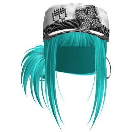 Gyaru Hair w/ Cap & Earrings