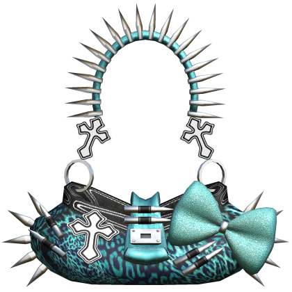 Blue Scene y2k Mc-bling Spiked Cross Bag