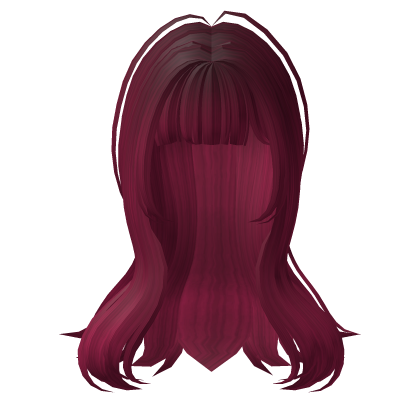 Cute Long Layered Hime Bangs Hair - Magenta Pink thumbnail