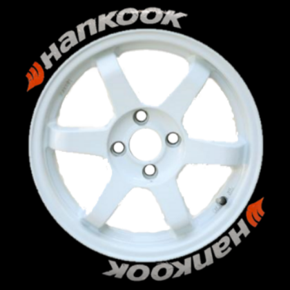 White Volk Rim W/ Hankook Tires Roblox decal