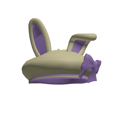 Sage Bunny Beret with a Bow