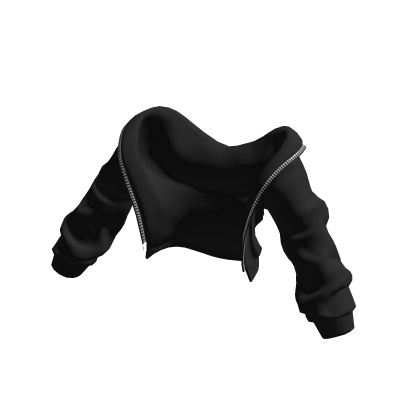 Hoodie Black Oversized Off Shoulder Basic Y2K Hood thumbnail