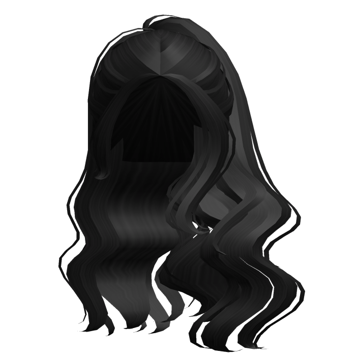 Cute Wavy Shoulder Ponytail (Black)