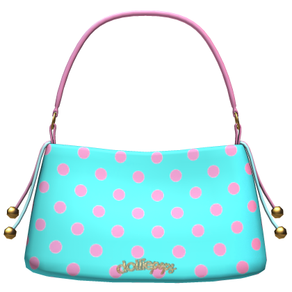 𝓓 | confetti polkadot bag - cyan & pink