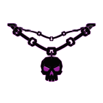 Sinister Neon Purple Skully Chain