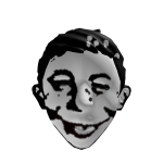 White Cartoon Mad Mask