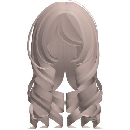 cute long curly princess doll hair in soft milktea