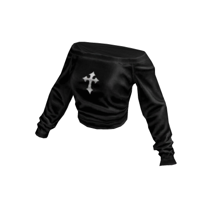 Black Gothic Off Shoulder Longsleeve