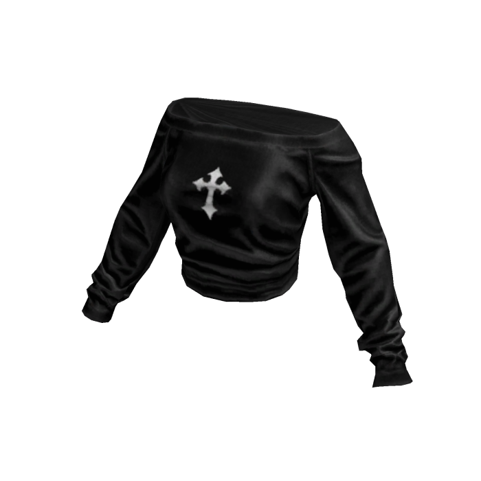 Black Gothic Off Shoulder Longsleeve