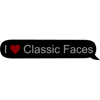 I Heart Classic Faces Roblox item