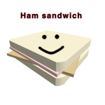 Cheese on the ham