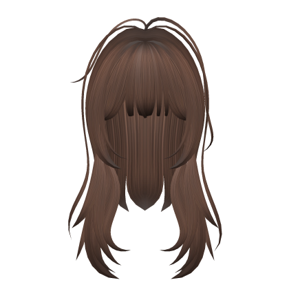 (Brown) Messy Layered Y2K Hair W/ Bangs Roblox item