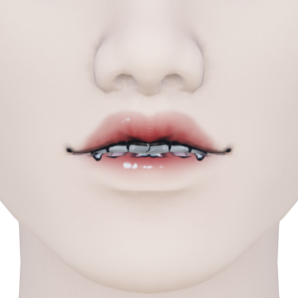 Anime Lip Bite Fangs