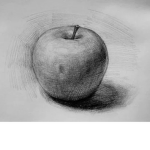 cheek with apples on the side