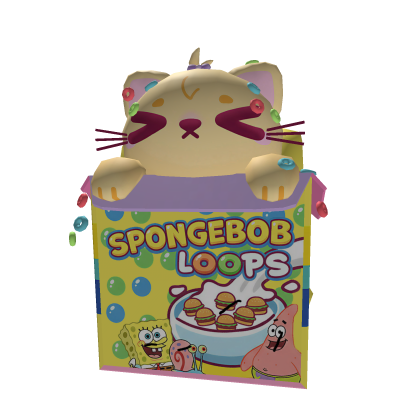 Kawaii Spongebob Loops Cereal Cat Backpack (3.0) Roblox item
