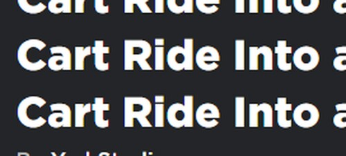 Cart Ride Into a Cart Ride Into a Cart Ride Into a