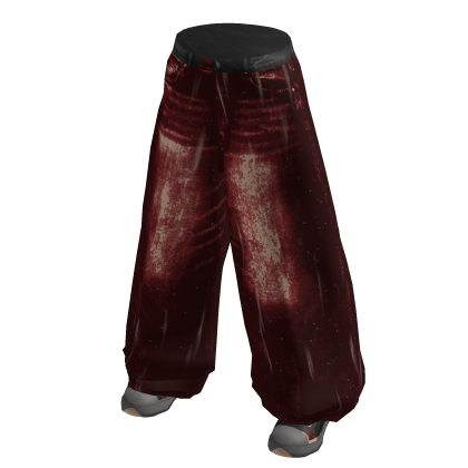 Red Grunge Jeans