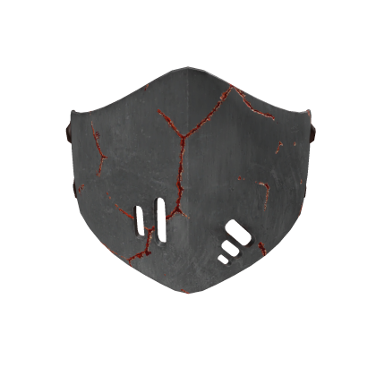 Cracked Mask - Gray & Red
