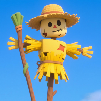 Scarecrow Sentinel - Stylized Prop & NPC Rig preview 1