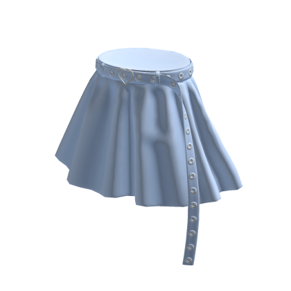 Skirt w/ Oversized Belt (Blue)