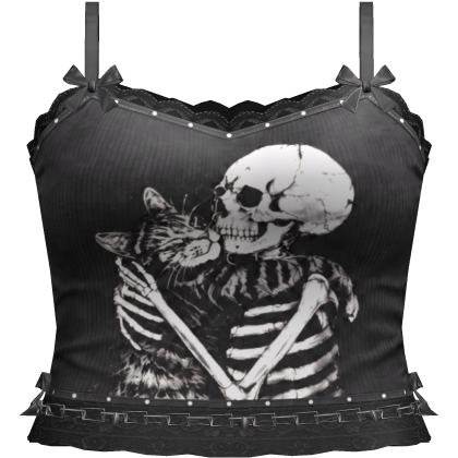 Emo Cat Lover Chain Tanktop Roblox item
