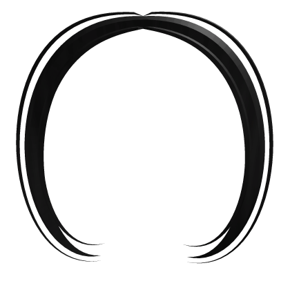 Simple Front Pieces Bangs - Black Roblox item