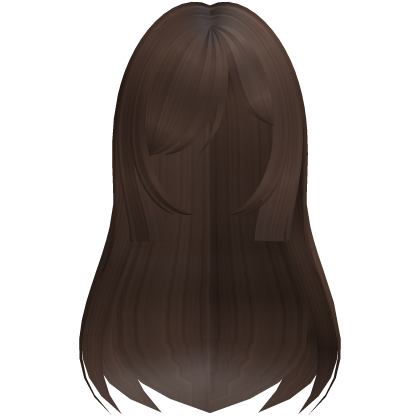 Cute Long Layered Hair (Brown) Roblox item