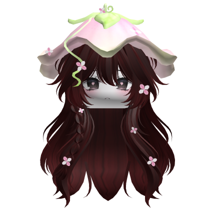 Kawaii Fluffy Layered Flower Hair (Red)